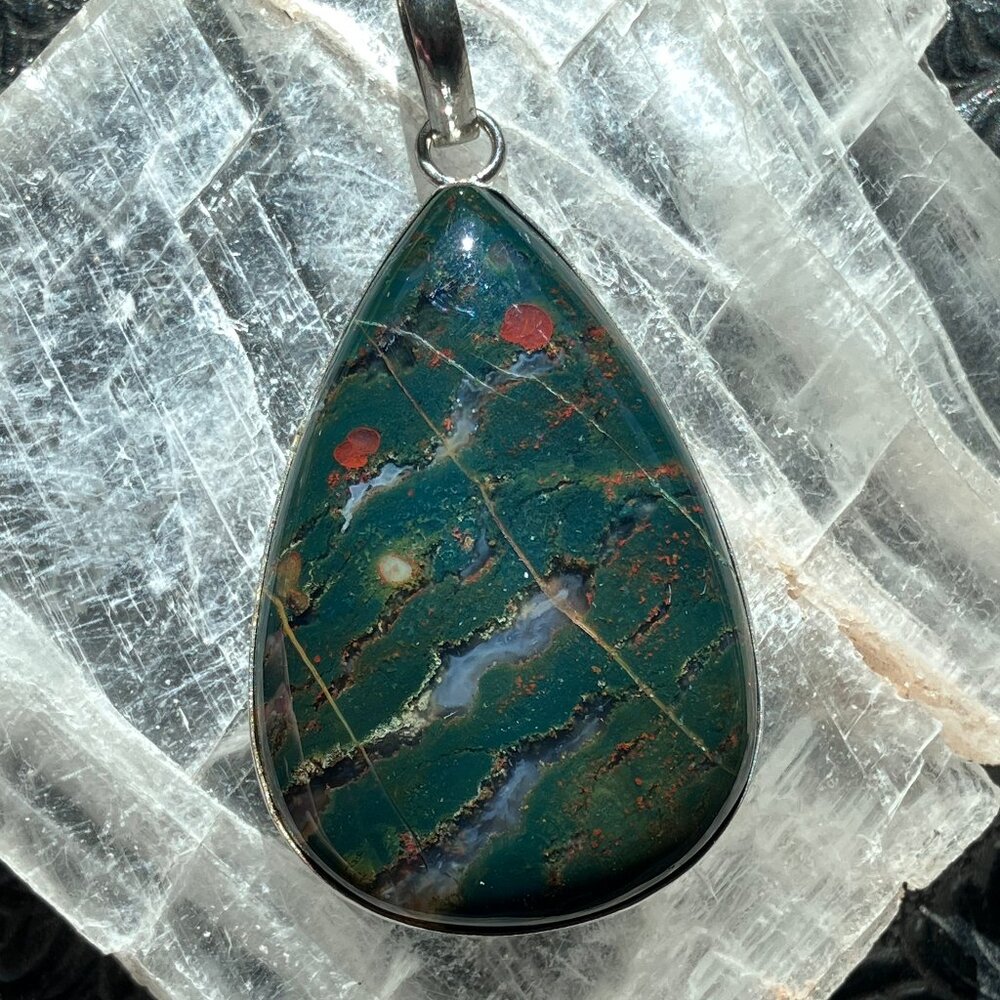 Bloodstone Pendant Jewelry Crystal